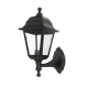 4S PLASTIC WALL GARDEN BLACK LUMINAIRE Ε27 IP44 PLGP1B