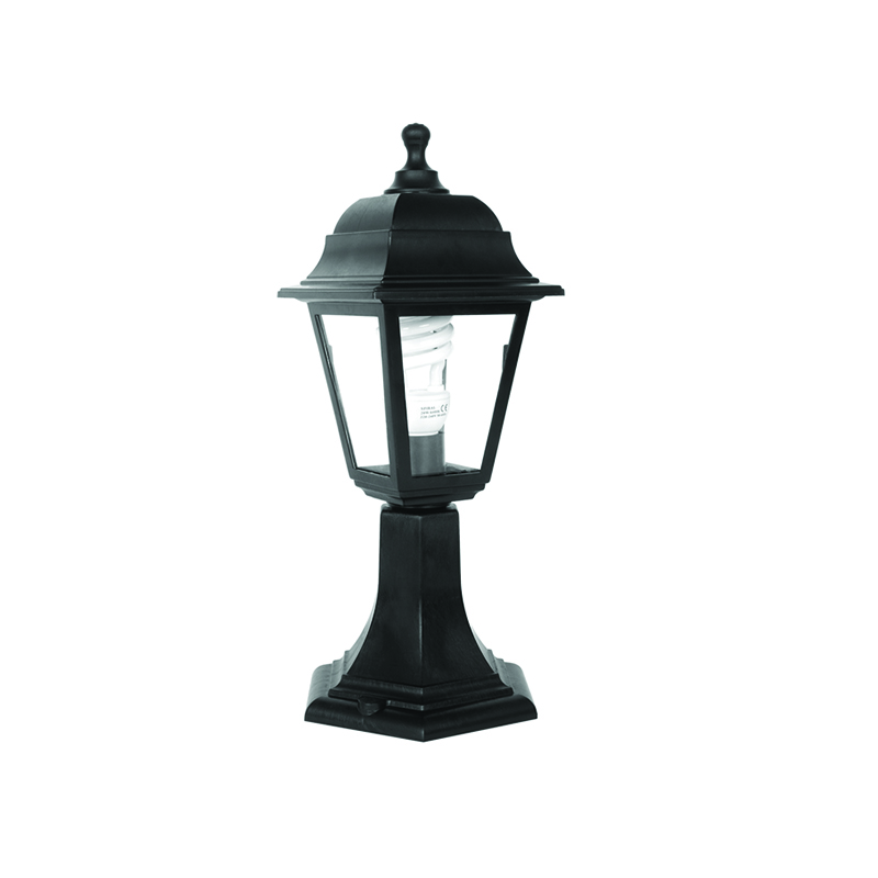 4S PLASTIC FLOOR GARDEN BLACK LUMINAIRE 40,5CM Ε27 IP44 PLGP3B