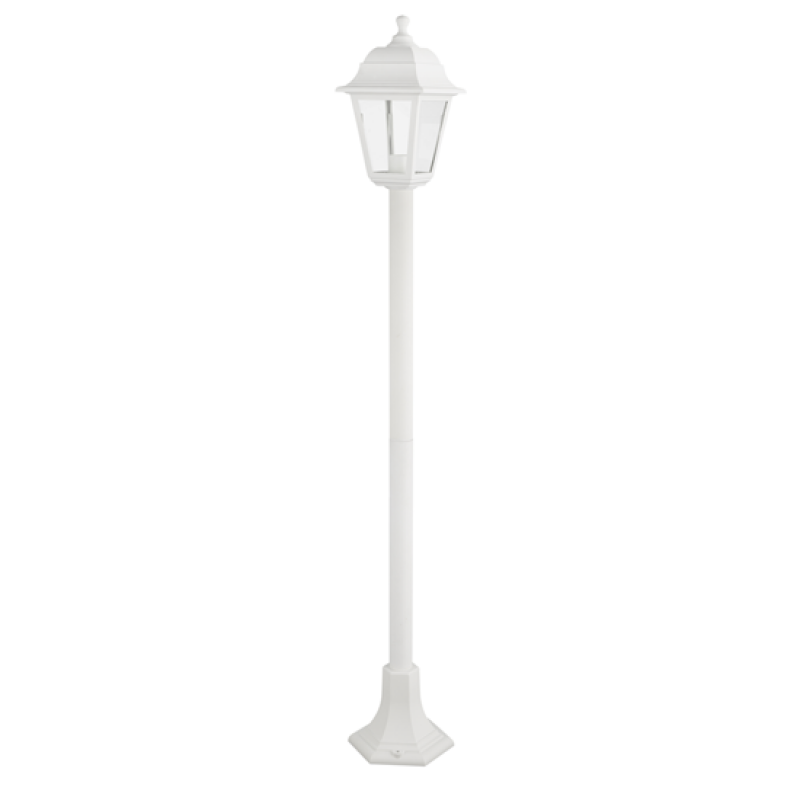 4S PLASTIC FLOOR GARDEN WHITE LUMINAIRE 100CM Ε27 IP44 PLGP5W