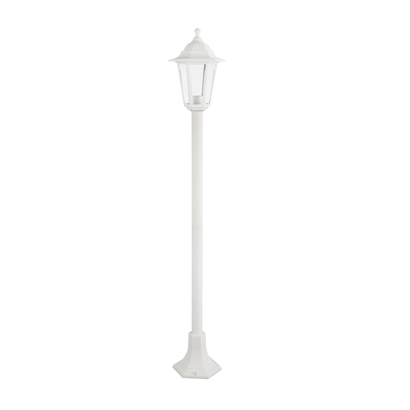 6S PLASTIC FLOOR GARDEN WHITE LUMINAIRE 100CM Ε27 IP44 PLGQ5W