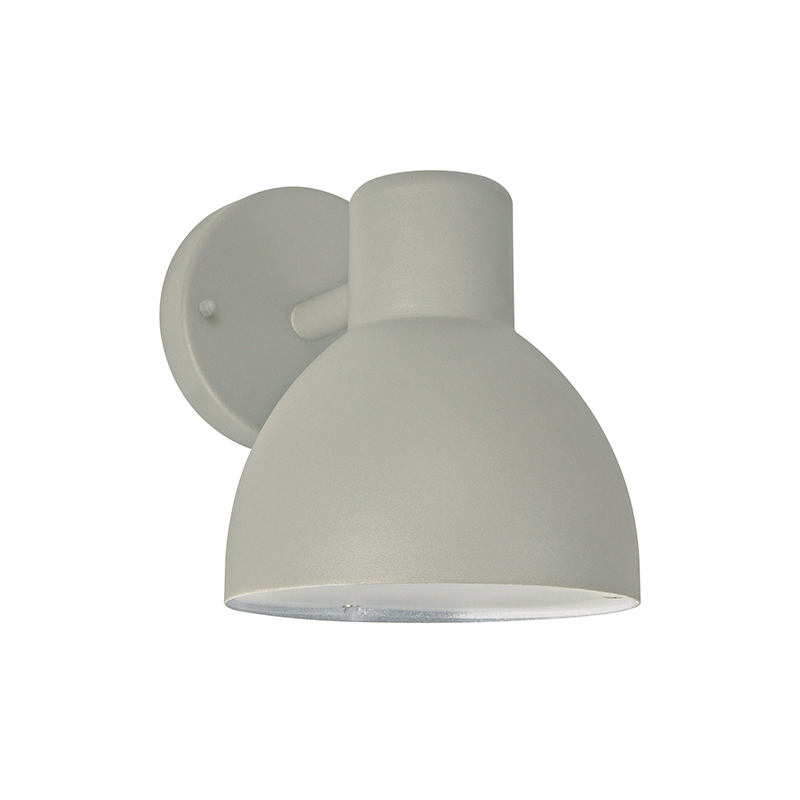 ^SAND GREY WALL LUMINAIRE BERO MINI 1XE27 MAX.10W LED IP44 WITH OPAL PC DIFFUSER BEROM1WG