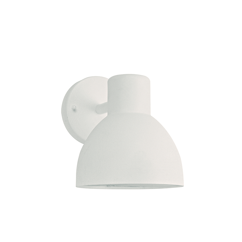 ^SAND WHITE WALL LUMINAIRE BERO MINI 1XE27 MAX.10W LED IP44 WITH OPAL PC DIFFUSER BEROM1WWH