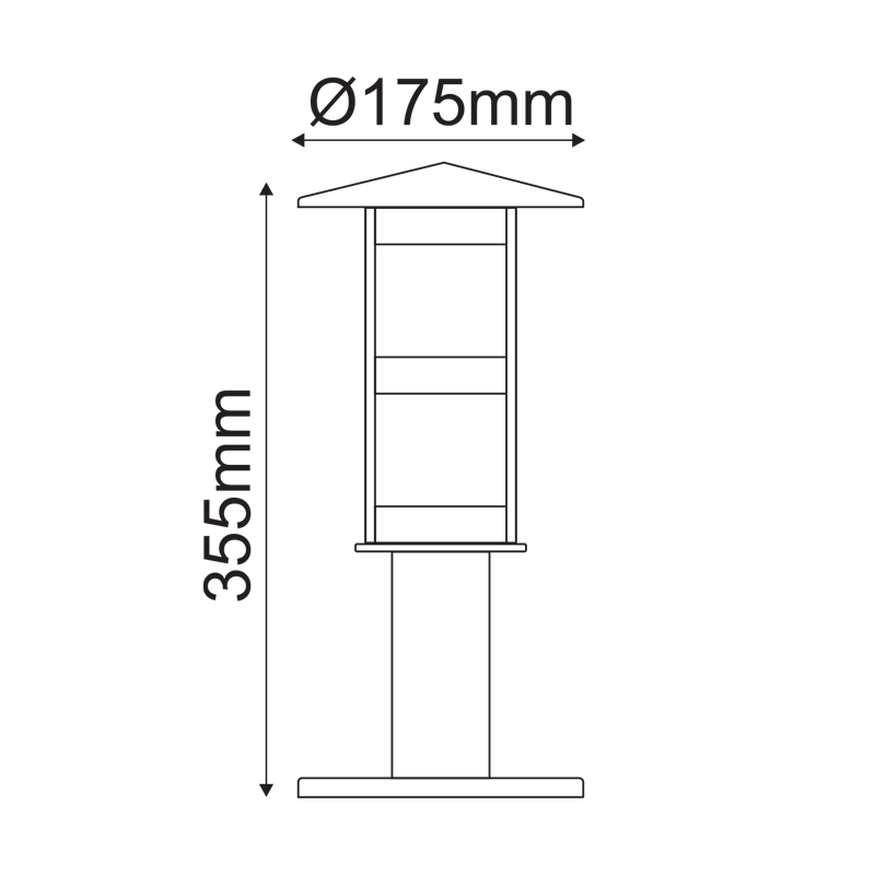 Garden light 35CM BT1008SO