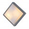 CEILING SQUARE GREY/OPAL PC E27 2X18W IP54 HI5502