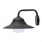 ^SAND BLACK WALL LUMINAIRE JULIE 1XE27 IP44 WITH OPAL GLASS JULIE1WBK