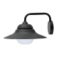 ^SAND BLACK WALL LUMINAIRE JULIE 1XE27 IP44 WITH OPAL GLASS JULIE1WBK