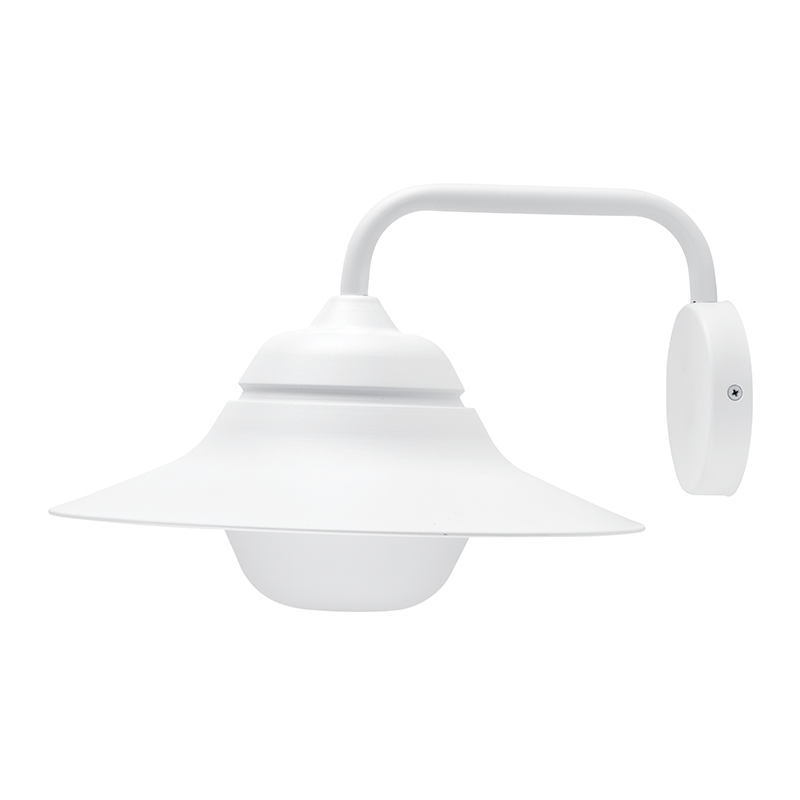 ^SAND WHITE WALL LUMINAIRE JULIE 1XE27 IP44 WITH OPAL GLASS JULIE1WWH
