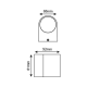 ^GU10 WALL LUMINAIRE 230V AC MATT WHITE IP65 MAX.35W LG2201GU10W ^GU10 WALL LUMINAIRE 230V AC MATT WHITE IP65 MAX.35W LG2201GU10W