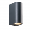 ^GU10 WALL LUMINAIRE 230V AC DARK GREY IP65 MAX.2X35W LG2202GU10G