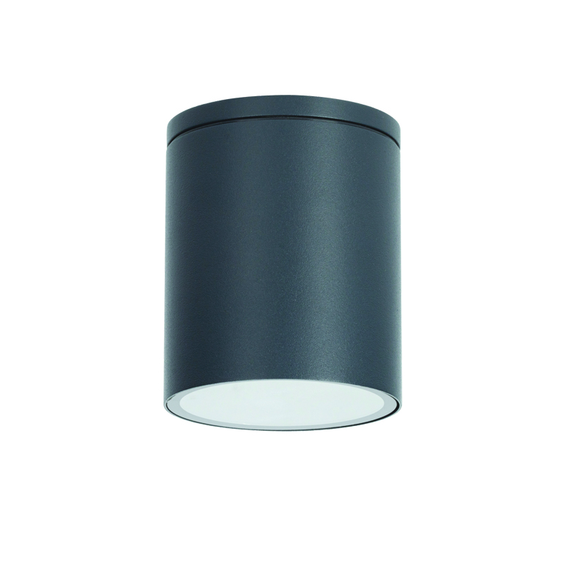 ^GU10  ROUND CEILING LUMINAIRE 230V AC DARK GREY IP65 GU10 MAX.35W LG2301GU10G