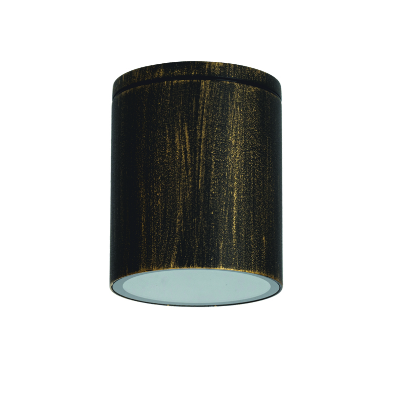 ^GU10  ROUND CEILING LUMINAIRE 230V AC GOLDEN BLACK IP65 GU10 MAX.35W LG2301GU10GB