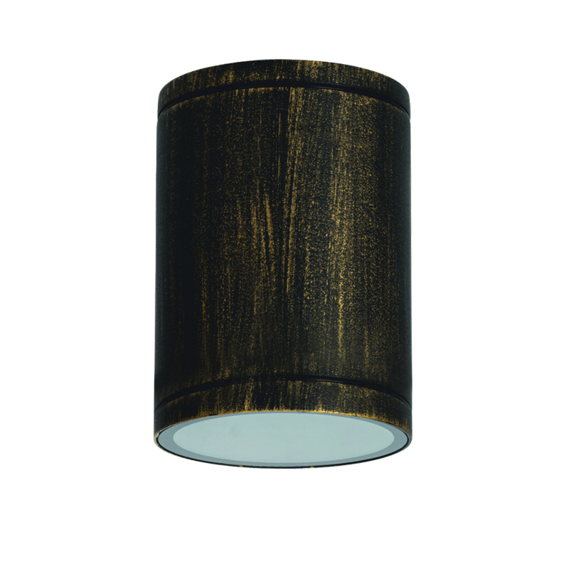 ^E27 PAR30  ROUND CEILING LUMINAIRE 230V AC GOLDEN BLACK IP65 MAX.35W LG2302E27GB