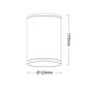 ^E27 PAR30  ROUND CEILING LUMINAIRE 230V AC MATT WHITE IP65 MAX.35W LG2302E27W