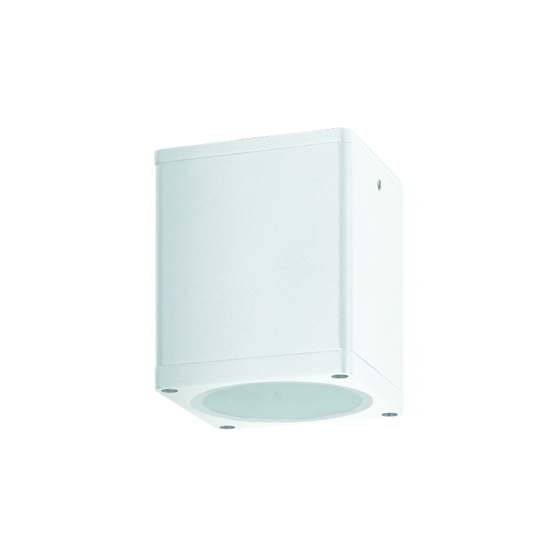 ^GU10  SQUARE CEILING LUMINAIRE 230V AC MATT WHITE IP65 GU10 MAX.35W LG2401GU10W