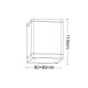 ^GU10  SQUARE CEILING LUMINAIRE 230V AC MATT WHITE IP65 GU10 MAX.35W LG2401GU10W