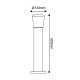 ^E27 POST LUMINAIRE 230V AC DARK GREY IP54 MAX.40W LG5951G-500