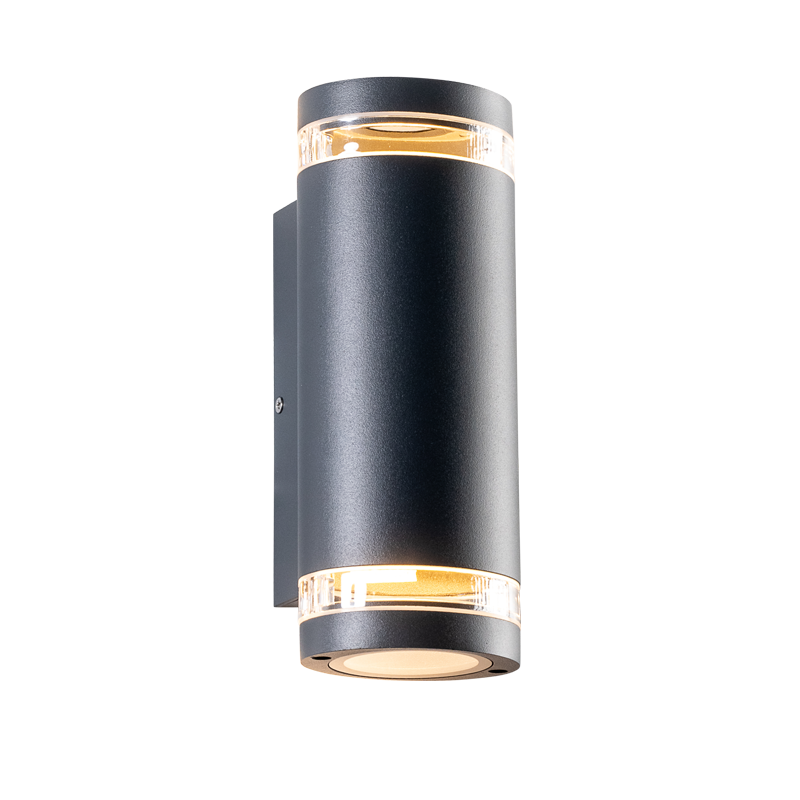 ^GU10 WALL LUMINAIRE 230V AC DARK GREY IP54 MAX.2X35W LG6007G ^GU10 WALL LUMINAIRE 230V AC DARK GREY IP54 MAX.2X35W LG6007G