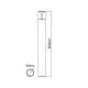 ^E27 POST LUMINAIRE 230V AC DARK GREY IP54 MAX.23W LG8303G-800