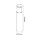 ^POST LUMINAIRE 560MM IP65 E27 Max.7W RED CEMENT & PC DIFFUSER MK031R-560