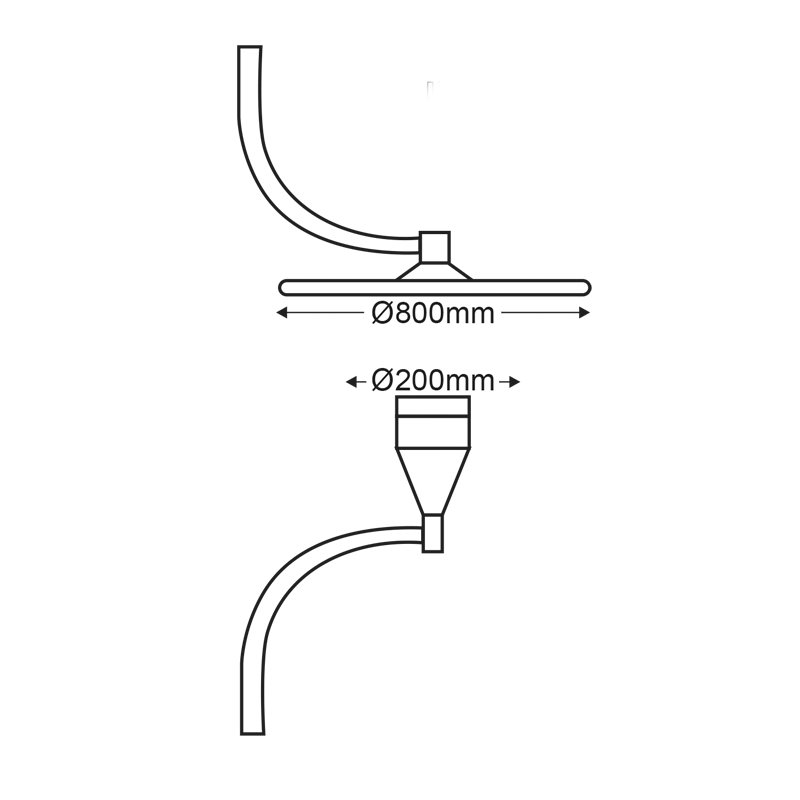 # PARK LUMINAIRE Ε27 EMPTY TOP+POLE 8338V