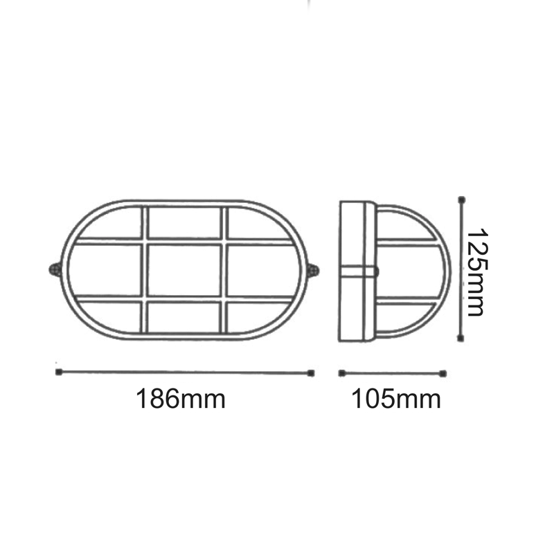 CEILING LAMP PLASTIC-WHITE AC.045PBW