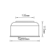 GROUND LIGHT SQUARE ΜR16 AC.045XFFL2
