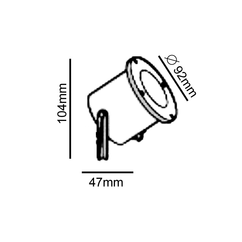 Garden light GU10 Grey BT9013A