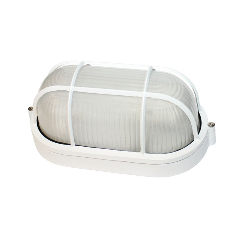 BULK HEAD Ε27 208mm WHITE WITH GRID HI5031W