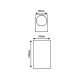 GU10 WALL LUMINAIRE PLASTIC 230V AC DARK GREY IP65 MAX.2X3W LED SL8111GU10G GU10 WALL LUMINAIRE PLASTIC 230V AC DARK GREY IP65 MAX.2X3W LED SL8111GU10G