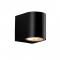 GU10 WALL LUMINAIRE PLASTIC 230V AC BLACK IP65 MAX 3W LED SL8210GU10B