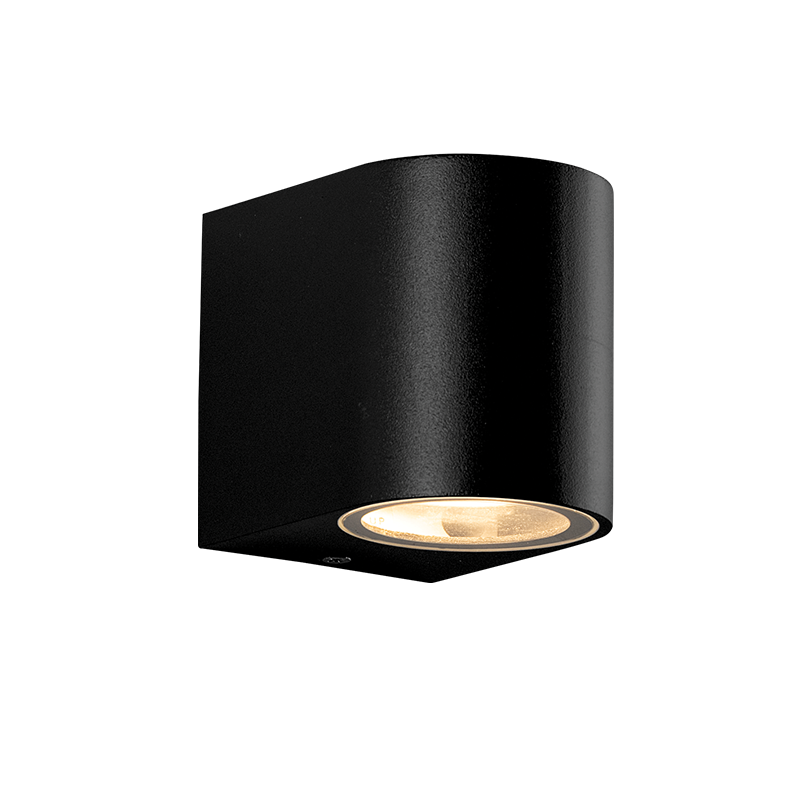 GU10 WALL LUMINAIRE PLASTIC 230V AC BLACK IP65 MAX 3W LED SL8210GU10B
