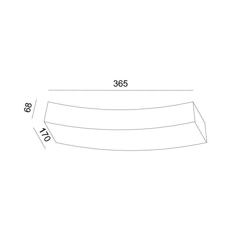 ^GYPSUM WALL 1XRX7S 118mm SHELF 36,5x17x6,8CM G85071W