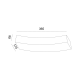 ^GYPSUM WALL 1XRX7S 118mm SHELF 36,5x17x6,8CM G85071W