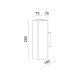 ^ PHASING OUT GYPSUM WALL LUMINAIRE 2XGU10 ILE Φ7,5x10x25CM G85102W