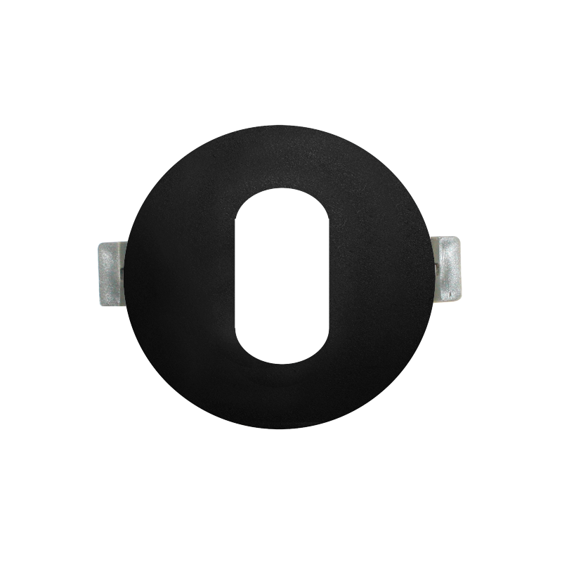 ^  SPOT Νο618 ROUND OVAL BLACK ALUMINUM H88 BS618B