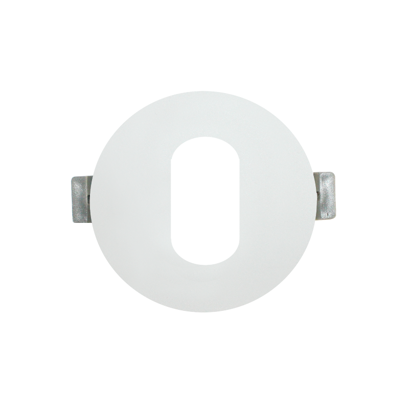 ^  SPOT Νο618 ROUND OVAL WHITE ALUMINUM H88 BS618W