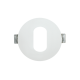 ^  SPOT Νο618 ROUND OVAL WHITE ALUMINUM H88 BS618W
