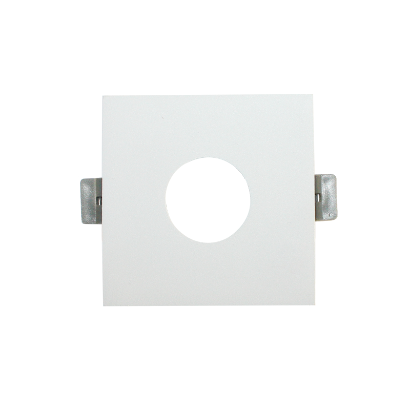 ^  SPOT Νο619 SQUARE ROUND WHITE ALUMINUM 88x88 BS619W