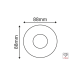 ^  SPOT Νο620 ROUND ROUND BLACK ALUMINUM H88 BS620B