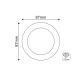 ^  SPOT WHITE RING - WHITEΣ REFLECTOR ALUMINUM GLGU1WW