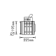 FLOOD LIGHT 70W HQI CHROME AC.045XFST13