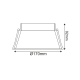 ^  SPOT TRIMLESS AR111 GLC SINGLE BLACK Φ170xH92 GLCAR1B