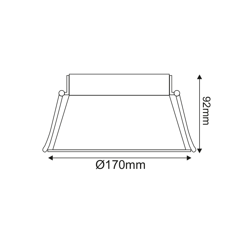 ^  SPOT TRIMLESS AR111 GLC SINGLE WHITE Φ170xH92 GLCAR1W