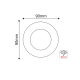 ^  SPOT TRIMLESS MOVABLE BLACK ROUND Φ90 GLGUR1B