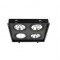 FRAME SQUARE FOR 4 SPOTS BLACK SDLFCB4180A