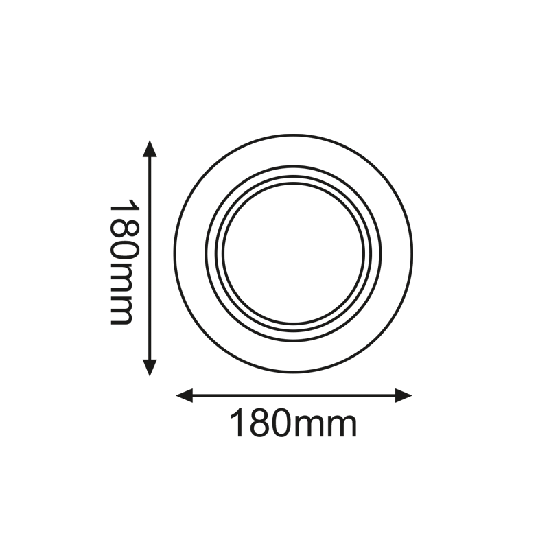 ^  SPOT AR111 XMC SINGLE WHITE ROUND Φ180 XMCAR1W