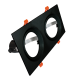 ^  SPOT AR111 XMS DOUBLE BLACK SQUARE 320x165 XMSAR2B