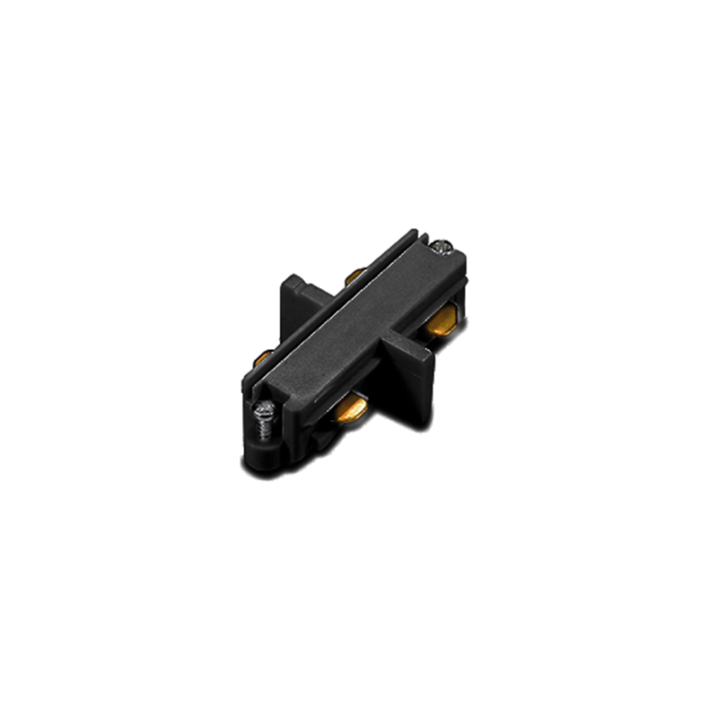 BLACK STRAIGHT CONNECTOR FOR 2 WIRES 2WIB