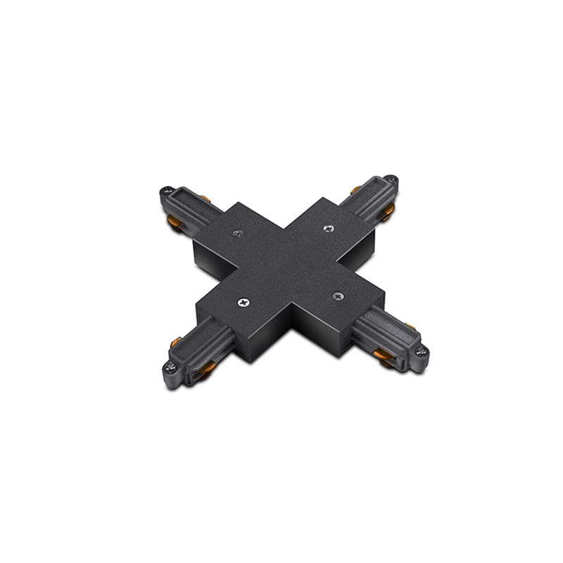 CONNECTOR CROSS FOR TRACK 2 WIRES BLACK 2WXB