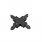 CONNECTOR CROSS FOR TRACK 2 WIRES GREY 2WXG